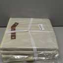 Temary 11x11 Storage Cubes Fabric Cube Storage Bins with Handles Clothes Storage Boxes Baskets for Organizing Home, Shelf, Closet (Beige, 11 x 11 x 11)