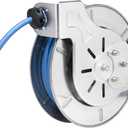 Hose Reel, Open, Stainless Steel, 1/2" X 35' Hose