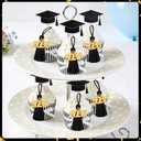 JULMELON 20 Pcs 2026 Mini Tassels Graduation, Black Silk Tassels 2.4 Inch Small Bookmark for Graduation Decor Party Favors DIY Projects Keychain Making Chocolates Decor