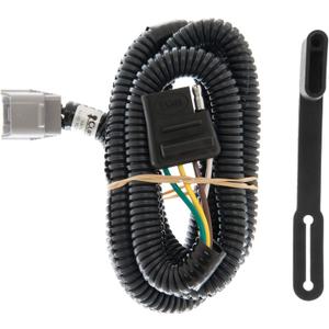 CURT 55245 Vehicle-Side Custom 4-Pin Trailer Wiring Harness, Fits Select Toyota 4Runner, Grand, Highlander, Land Cruiser, Lexus LX470, LX570, RX300, TX350, TX500h, TX550h+