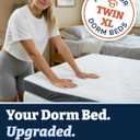 3 Inch Twin XL Memory Foam Mattress Topper with Cooling Cover - Dorm Room
Cooling Gel Infused Bed Topper, Soft Ventilated Mattress Pad for Pressure Relief & Pain-Free Sleep, CertiPUR-US & Oeko-TEX