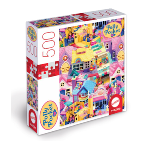 Mattel Games Polly Pocket Mattel Jigsaw Puzzle with 500 Interlocking Pieces & Mini-Poster, Image of Micro Doll Playset, For Collectors & Kids Ages 8 Years Old & Up Mattel Games Polly Pocket Mattel Jigsaw Puzzle with 500 Interlocking Pieces & Mini-Poster, Image of Micro Doll Playset, For Collectors & Kids Ages 8 Years Old & Up