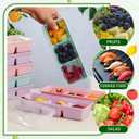 Hushee 25 Pack 17 oz Small Meal Prep Containers with 3 Compartments Snack Containers with Lid Disposable Plastic Bento Box Travel Lunch Food Boxes Stackable for Office Picnic (Purple,Pink,Mint Green)