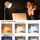Rechargeable LED Desk Lamp, Magnetic Wall Mount LED Light, Dimmable Cordless Reading Lamp with Adjustable Brightness & 3 Color Modes for Reading, Working, Bedroom, Hallway