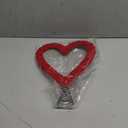 Valentines Tree Topper Velvet Heart Tree Topper for Valentine Treetop Red Heart Decorations for Home Wedding Holiday Party Supplies Gift (Red, 11.8 Inch, Velvet)