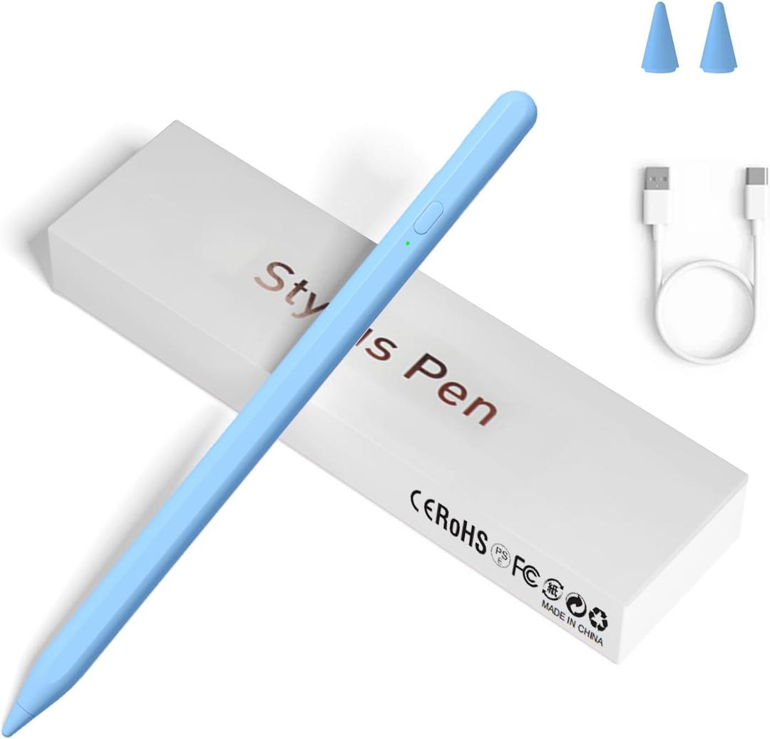 Stylus Pens for Touch Screens, Universal Fine Point iPad Pencil with Magnetic Adsorption Compatible with iPhone/iPad/Samsung/Android/Tablet & Other Touch Screens (Blue)