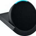 Sintron Wall Mount Shelf for Echo Pop  Compact Smart Speaker Holder with Built-in Cable Management, Space-Saving Design, Compatible with Google Nest & HomePod mini (Black)