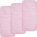 BlueSnail Ultra Soft and Absorbt Quilted Waterproof Changing Pad Liner 3pk (Pink)