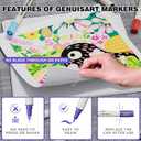 36 Colors Acrylic Paint Pens With Gold and Siliver Mettallic Color, Dual Tip Brush and Fine, Acrylic Markers for Rock Painting, Wood, Canvas, Fabric, Paper, DIY Crafts Making Art Supply