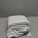 Amazon Basics 3 Piece Bed Sheet Set, 100% Cotton Jersey, Includes Super Soft, Flat and Fitted Sheets, Pillowcase, Twin, White, Solid