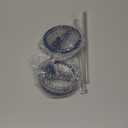 Leak Proof Flip Straw Lid Replacement for 40oz Stanley Quencher H2.0,No Spill Accessories with Extended Straw &Enhanced Sealed Lid (Dark Blue)