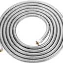 Shower Hose Extra Long 157Inches, Flexible Stainless Steel Handheld Shower Hose, with Brass Insert and Nut