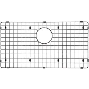 Starstar Sinks Protector Matte Black 304 Stainless Steel Kitchen Sink Bottom Grid, Rack (25 L x 15 W), Medium