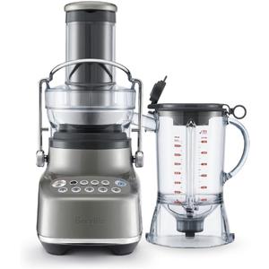 Breville the 3X Bluicer Blender and Juicer, BJB615SHY, Smoked Hickory