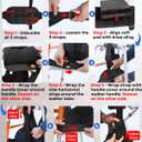 Walker Knee Sling, Adjustable Knee Rest with Padding for Surgery Recovery, Alternative to Crutches & Knee Scooters for Non Weight Bearing, Walker Accessories for Ankle/Foot Injuries