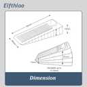 10 Pack Rubber Door Stoppers Wedg, Elfthloo Stops Fits 3-11mm Narrow Gaps Stackable up to 110-410mm, Non-Slip Floor & Wall Protector, Doorstops for Bottom of Lightweight Door, Pink