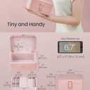 SONGMICS Jewelry Organizer Box, Travel Jewelry Case, 2-Layer Travel Case for Earrings, Necklaces, Bracelets - Portable Jewelry Storage with Large Capacity, Gift Idea, Jelly Pink UJBC166R01
