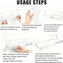 4-Pack Clear Acrylic Floating Shelves, Space-Saving Invisible Wall Shelves for Bathroom Kitchen Office Living Room, Modern Decor Set