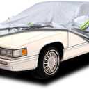 Koukou 6 Layers Car Cover Custom Fit Cadillac Deville (1994-2006), Waterproof All Weather for Automobiles, Sun Rain Dust Snow Protection.