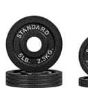 CAP Barbell 2-Inch Olympic Cast Iron Plate Weight Set | 75-285 lbs | Multiple Options