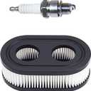 593260 Air Filter with Pre Filter and Spark Plug Fits for B&S 725EX 625EX 575EX 550EX 525EXI Engines, Air Filter Parts for Toro Recycler 22 and Troy Bilt Lawn Mower (2 Pack)