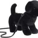Apricot Lamb Labrador Dog Animal Shoulder Bag Crossbody Plush Purse for Adults and Teen Girls Boys