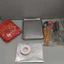 Kritkin 30 Pcs Christmas Kitchen Gift Set Christmas Silicone Spatulas Pot Holders Xmas Cooking Baking Supplies Gift with Pocket Baking Sheet Whisk Spatula for Xmas Party Decor(Retro Style)