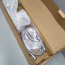 Handheld Showerhead & Rain Shower Combo for Easy Reach, 27.5" Drill-free Stainless Steel Slide Bar, 5of 5-setting Handheld Shower and Showerhead, with 5ft Hose -Brush Nickel