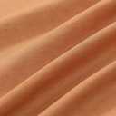 LIMON HOME Terracotta Linen Kitchen Curtains 30 inch Length Pinch Pleat Cafe Curtains (24"W x 30"L (Pack of 2))