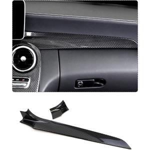 Center Console Dashboard Panel Cover, Carbon Fiber Pattern Style, Interior Decoration Accessories for Mercedes Benz C Class W205 2015-2018 GLC X253 2016-2021
