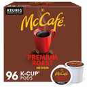McCafe Premium Roast Coffee, Keurig Single Serve K-Cup Pods, Medium Roast, 96 Count(EXP 12/20/26)