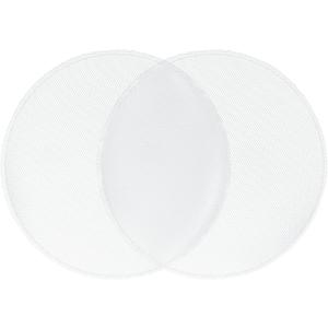 ACROPIX Universal 7 Inch Speaker Grills Mesh for Audio Subwoofer 183x193x11mm Grille without Frame White - Pack of 2
