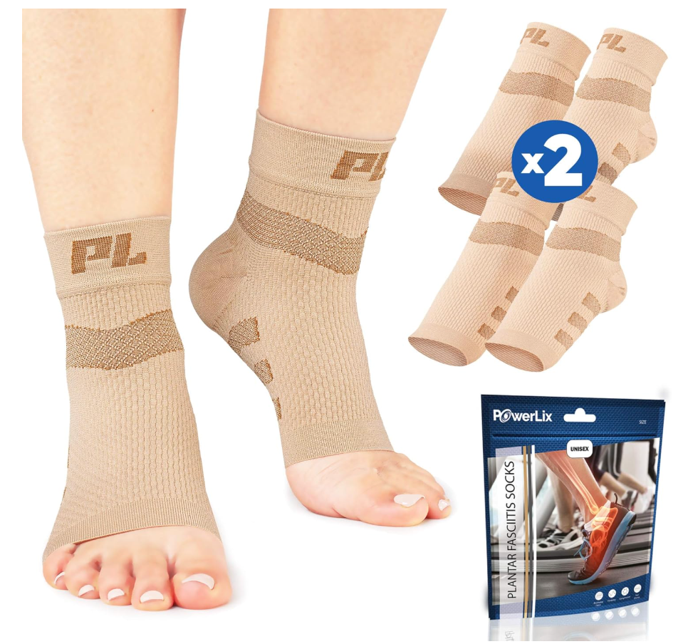POWERLIX Feet Orthopedic Brace Neuropathy (Pair) for Women & Men, Arthritis, Plantar Fasciitis, Tendinitis