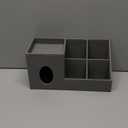 Tissues Organizer with Storage Tray,Plus Size Tissue Box Cover