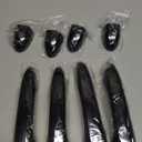 New Set Glossy Black Sport Door Handle Cover Trim Fit for Jeep Cherokee Compass Dodge Dart Chrysler 200 (Glossy Black, with 2 Keyless Holes)