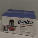 GANIZA Food Processors, Electric Food Chopper with Meat Grinder & Vegetable Chopper - 2 Bowls (8 Cup+8 Cup) with Powerful 450W Copper Motor - Includes 2 Sets of Bi-Level Blades for Fruits/Meat/Nuts (Black)