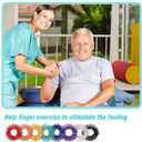 100 Pack Spiky Sensory Finger Rings, Acupressure Spiky Sensory Finger Rings for Adults, Silent Stress Reducer and Massager Fidget Ring for Anxiety for Men, Women(Classic Colors)