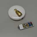 LED Spotlight, Battery Powered Picture Lights, Uplighting Indoor, Puck Lights with Remote, Stick Spot Light for Wall Display Picture Dartboard Painting Artwork Accent-1pcs