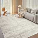 Washable Rugs 8x10 Area Rugs for Living Room,Rugs for Bedroom,Large Carpets,Ultra Soft Faux Wool Retro Dining Room Rug,Non Slip&Non-Shedding Low Pile Vintage Print Rug for Home Office Decor (8' x 10' (Rectangular), Beige-ivory-cream-brown-camel)