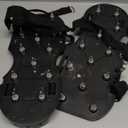 Epoxy Floor Spiked Shoes Fully Assembled Gunite Spiked Shoes with 3/4" Short Spikes for Garage Floor Epoxy, Overlays, Cover Installation, 1 Pair (Black, Large Size)