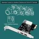 4-Ports 1394A PCIE FireWire 400 Expansion Card for Windows Desktop PCs, 3X 6Pin and 1X 4Pin 1394A 400Mbps Ports, with 4Pin-6Pin 1394A Cables and Low Profile Bracket (PCIE-1394A)