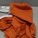 H.VERSAILTEX Blackout Room Darkening Curtain Tie Up Shade Blackout Curtain for Bedroom Window (Rod Pocket Panel, 42 inches W x 63 inches L, Orange)