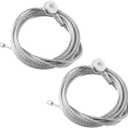 Pair (2) Enclosed Cargo Trailer Ramp Door Cable Replacement Kit Cables 150 Inch,Replacement for CAB1-8CB150