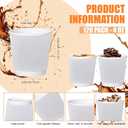 500 Pack Paper Espresso Coffee Cups,4 oz Disposable Coffee Cups,Corrugated Insulated Ripple Wall, Paper Ripple Cup for Coffee, Hot Chocolate and Hot Tea Drinks -White
