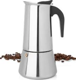 Mixpresso Stovetop Espresso Coffee Maker, Stainless Steel Percolator