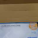 Rehand Quad Cane, Walking Cane with Ergonomic Handle Ever and Graceful 4-Pronged Base for Extra Stability, Adjustable Walking Sticks for Right or Left Handed Men & Women and Seniors