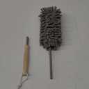 Telescopic Ceiling Fan Duster with Removable Chenille Fabric Grey