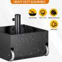 Patio Umbrella Base with Wheels, Heavy Duty Umbrella Base Stand with Fillable Planter, 150LBS Capacity Umbrella Stand for Outdoor, Patios, Gardens