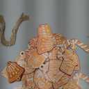 Geelin 40 Pcs Christmas Gingerbread Ornaments Small Wooden Cookies Baking Theme Christmas Tree Hanging Gingerbread Ornaments Pie Decoration for Xmas Tree Festive Season Holiday Party(Classic)