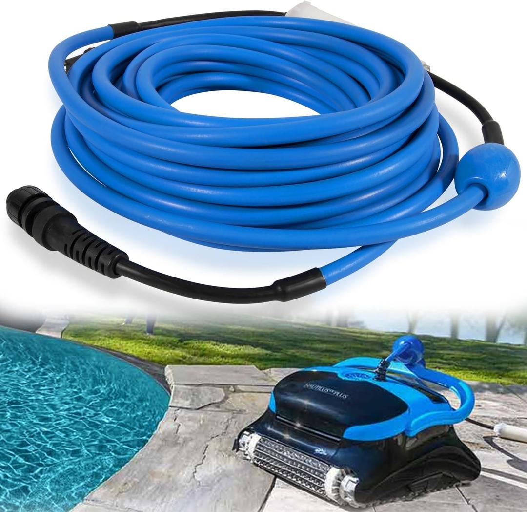 9995862 Cable and Swivel DIY 2 Wire for Dolphin Robotic Pool Cleaners M200 for Nautilus CC Plus 60FT (18M)